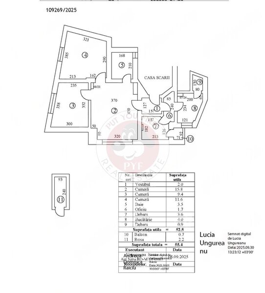 Ambasada Turciei | 3 camere | 54mp | Necesita renovare | B12318